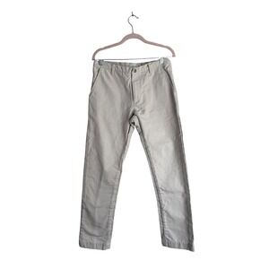 Industry of All Nations Organic Cotton Unbleached Undyed Pants Mens 30 Natural